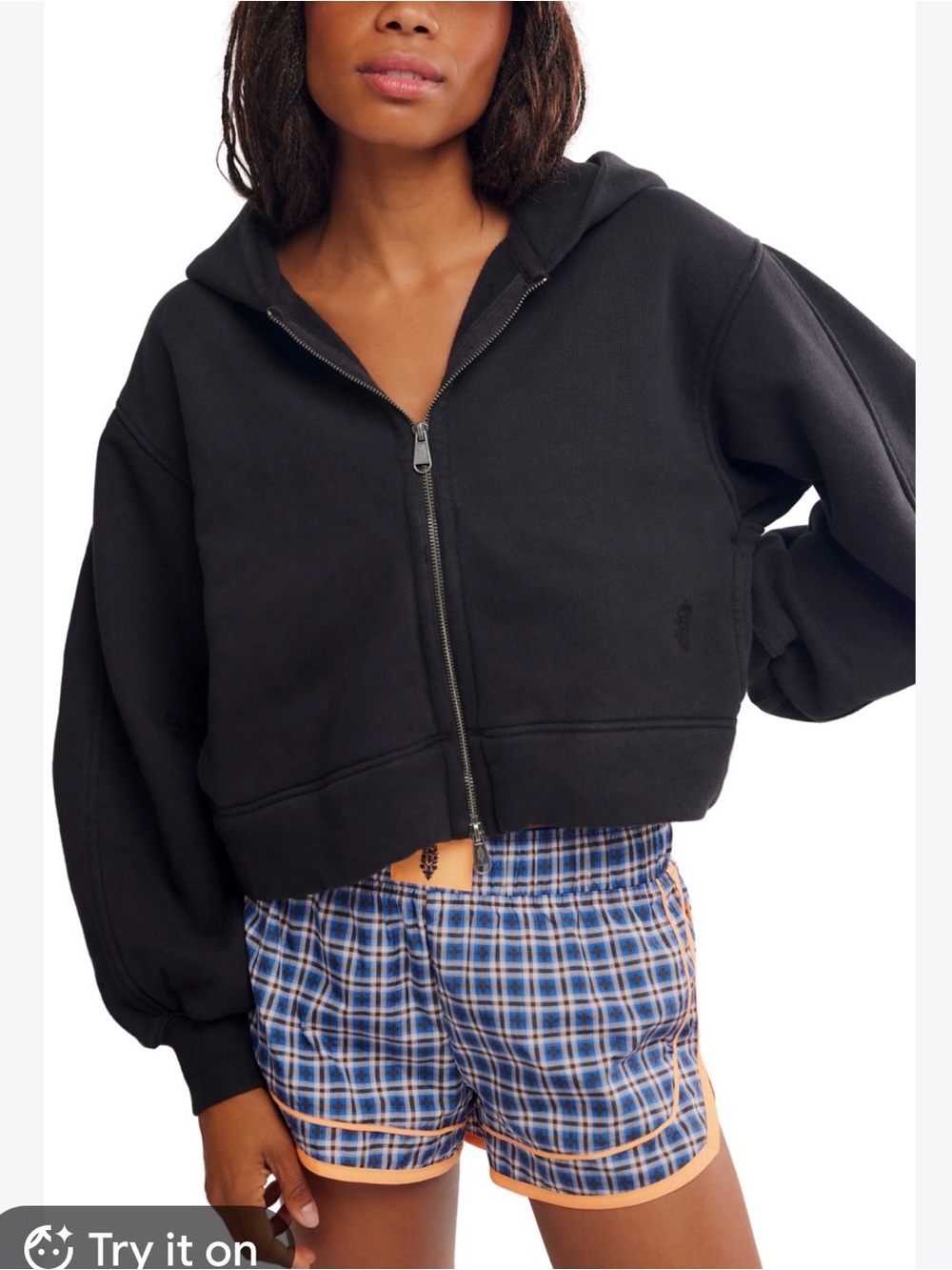 FP Movement size S A Cut Above Zip-Up Hoodie